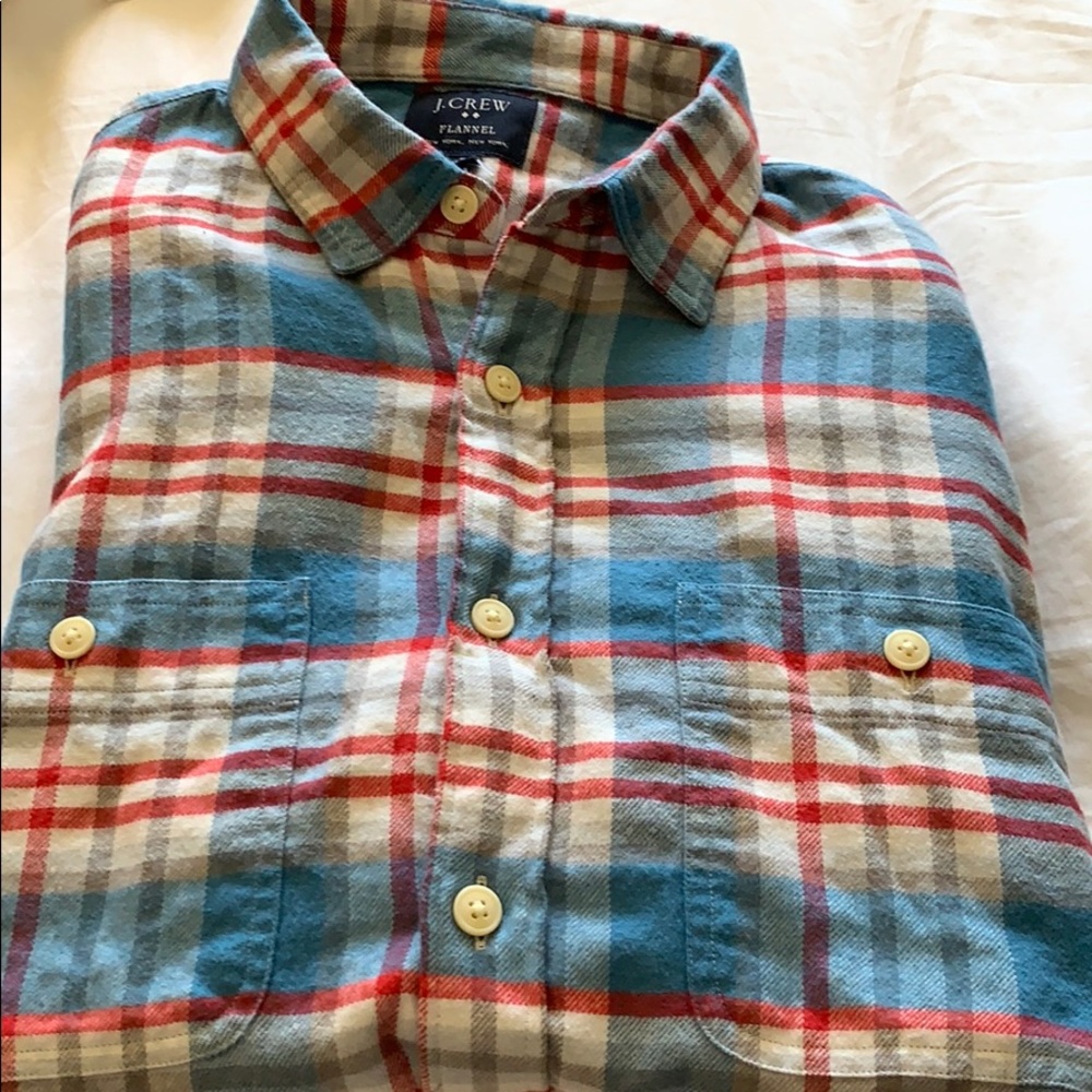 NWT Slim midweight flannel shirt in plaid